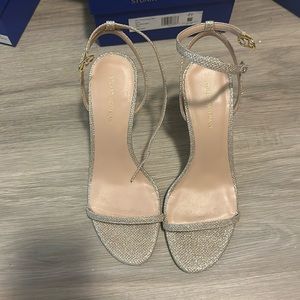 Stuart Weitzman metallic sandal